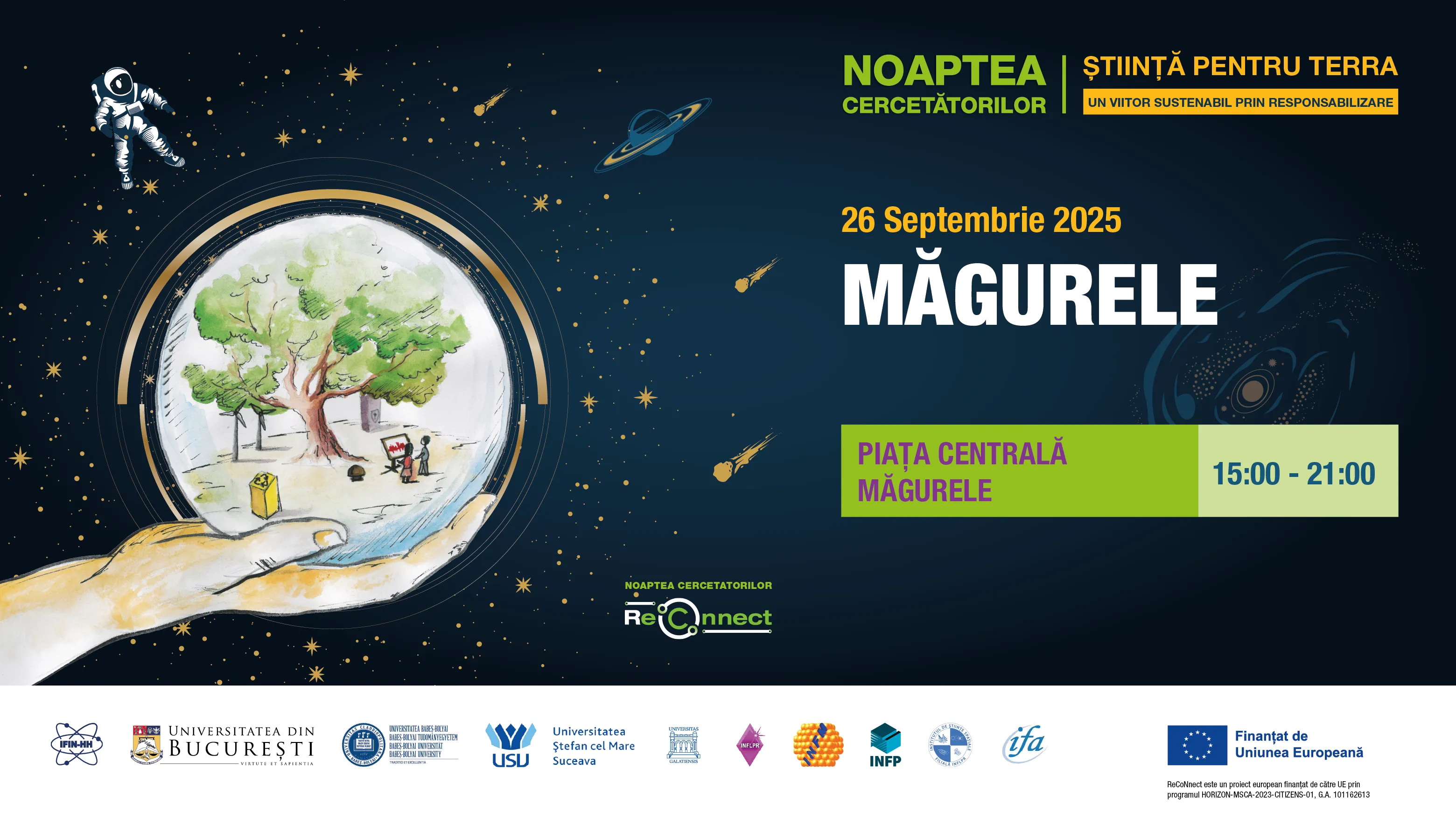 Hero Image - Noaptea Cercetătorilor Europeni ReCoNnect Măgurele 2025